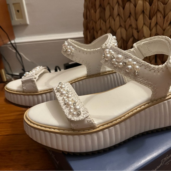 Custom Bridal Platform Sandal -Dolce Vita knock off - Picture 3 of 6
